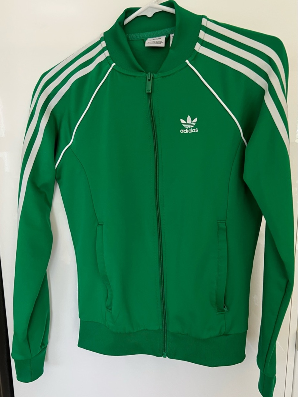 Adidas Green Trefoil Logo Track Top